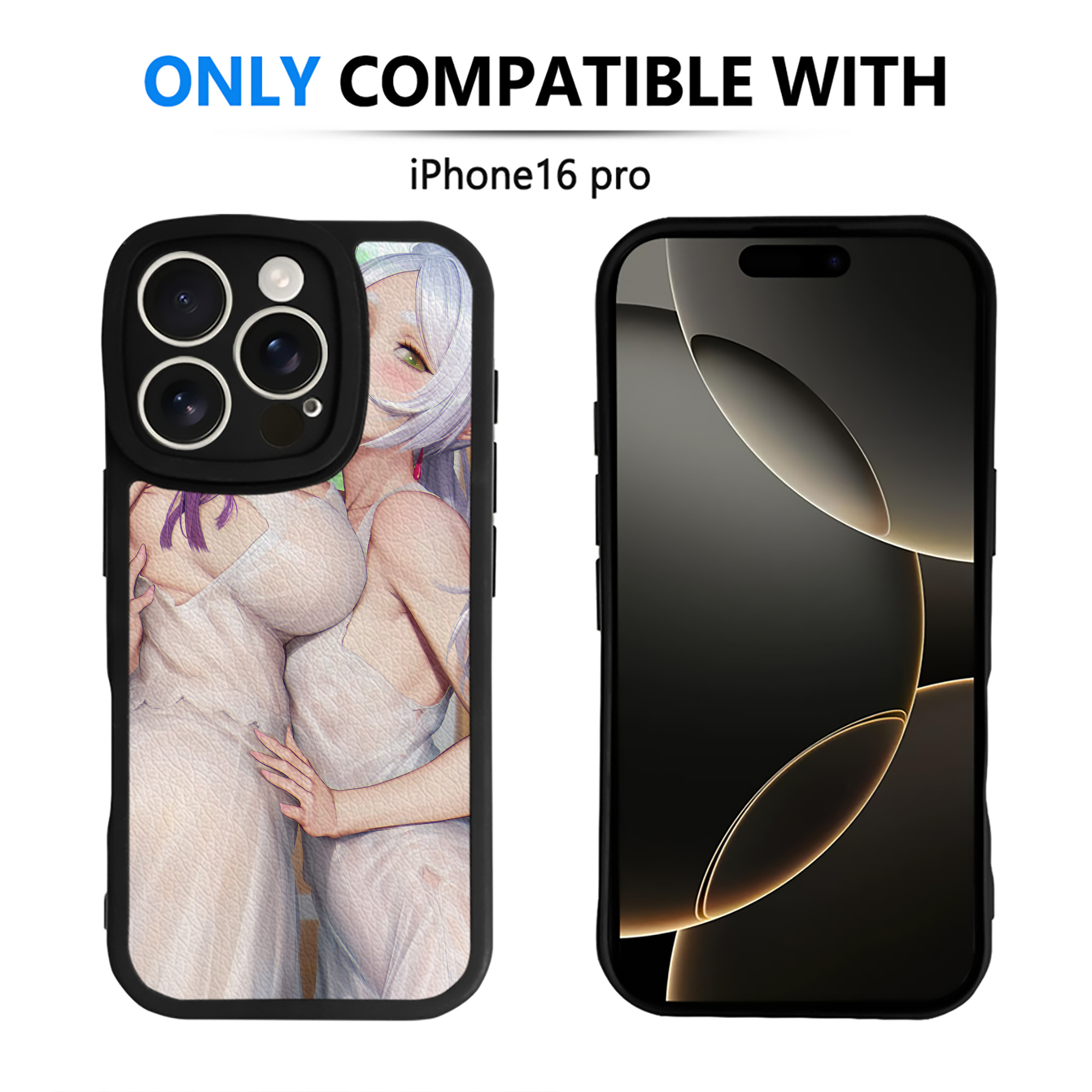（画像用） 葬送のフリーレン Frieren 【iPhone 16シリーズ対応】シリコンスマホケース（レザー調） 材質：シリコン